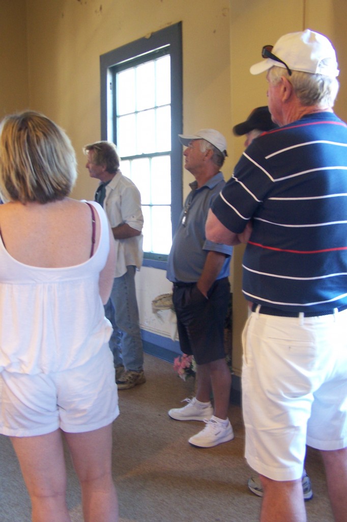 On the tour at the Guardhouse.