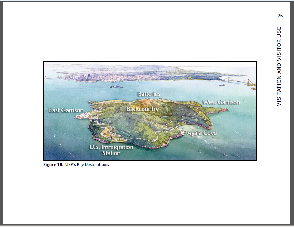 Watercolor - Aerial View of Angel Island State Park