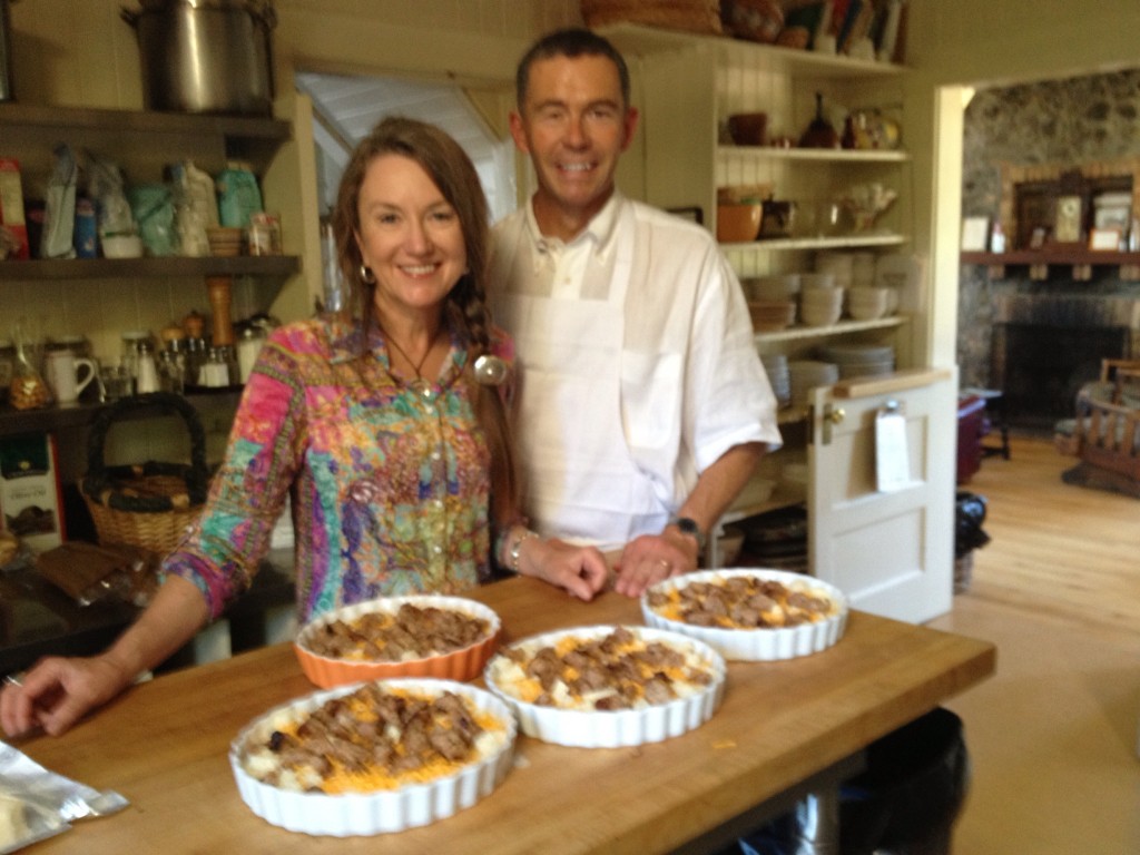 Organizing a scrumptious breakfast - Jessie & Laurent Boucher.